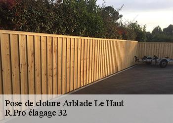 Pose de cloture  arblade-le-haut-32110 R.Pro élagage 32